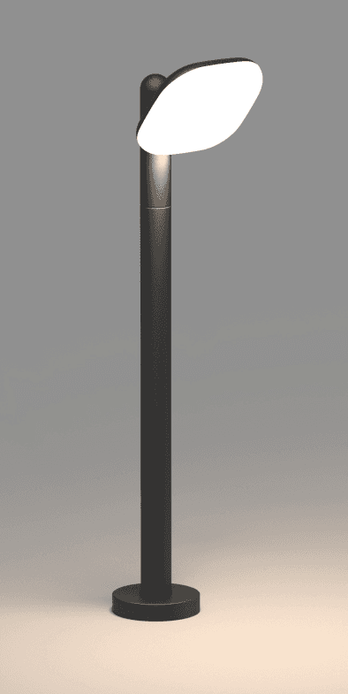 Swivel Square Single-Head Lawn Light