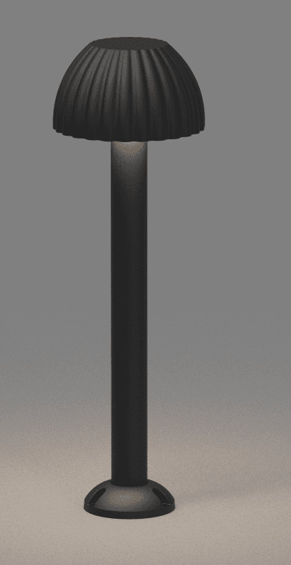Straw Hat Lawn Light