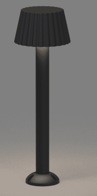 Striped Cone Lawn Light
