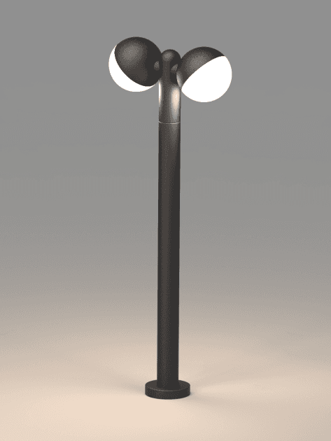 Swivel Ball L/R Dual-Head Lawn Light