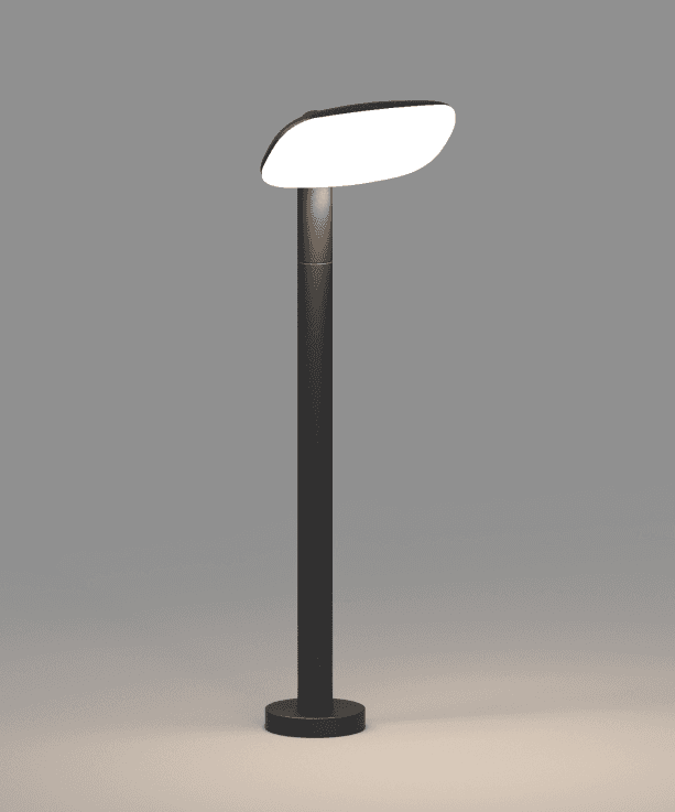 Swivel Rectangular Single-Head Lawn Light